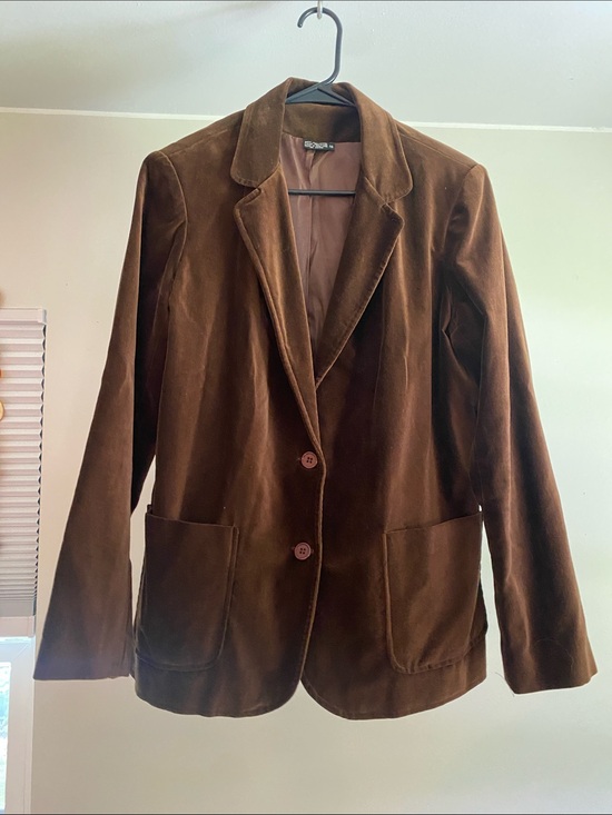 Jackets & Blazers - Brown suede blazer